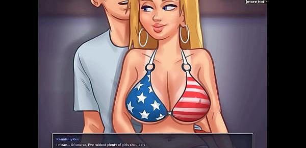  Hot blonde teen fantastic boobs massage l My sexiest gameplay moments l Summertime Saga[v0.18.2] l Part 14